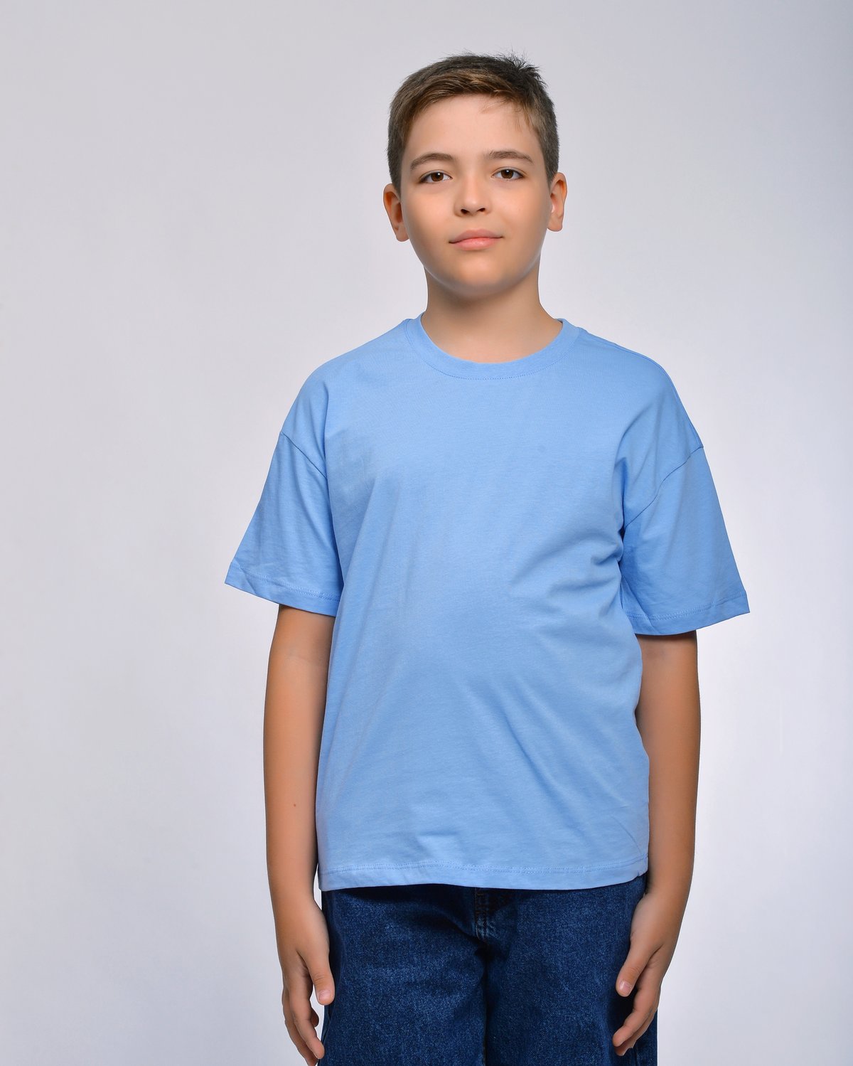 Футболка STELLA MODA 11601._голубой - фото 5