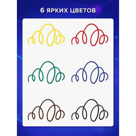 Ручка капиллярная Brauberg 6 шт.