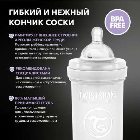 Бутылочка Twistshake Anti-Colic 180 мл 1 шт.