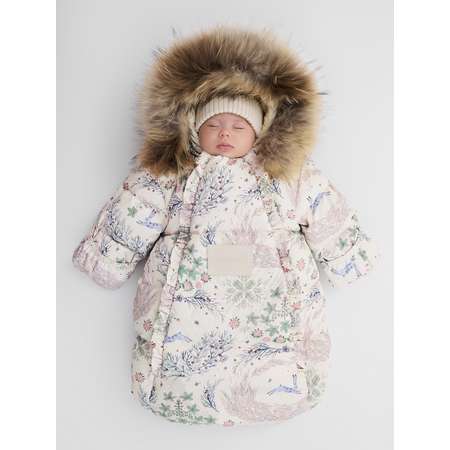 Конверт в коляску Happy Baby для новорожденных бежевый
