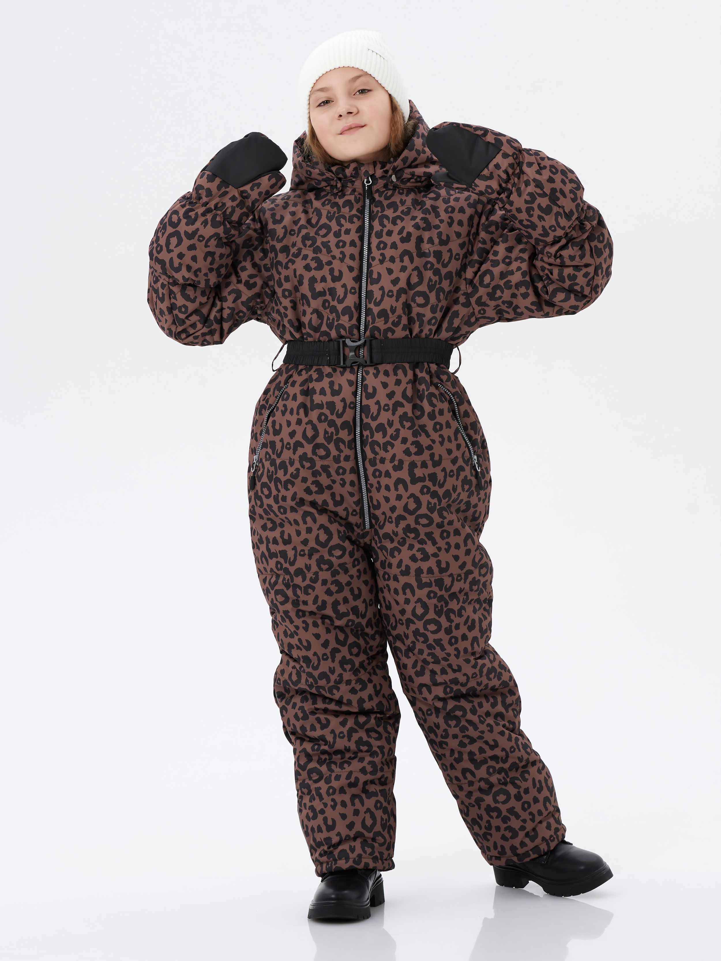 Комбинезон КрутышОк Т-068 коричневый, черный - фото 10