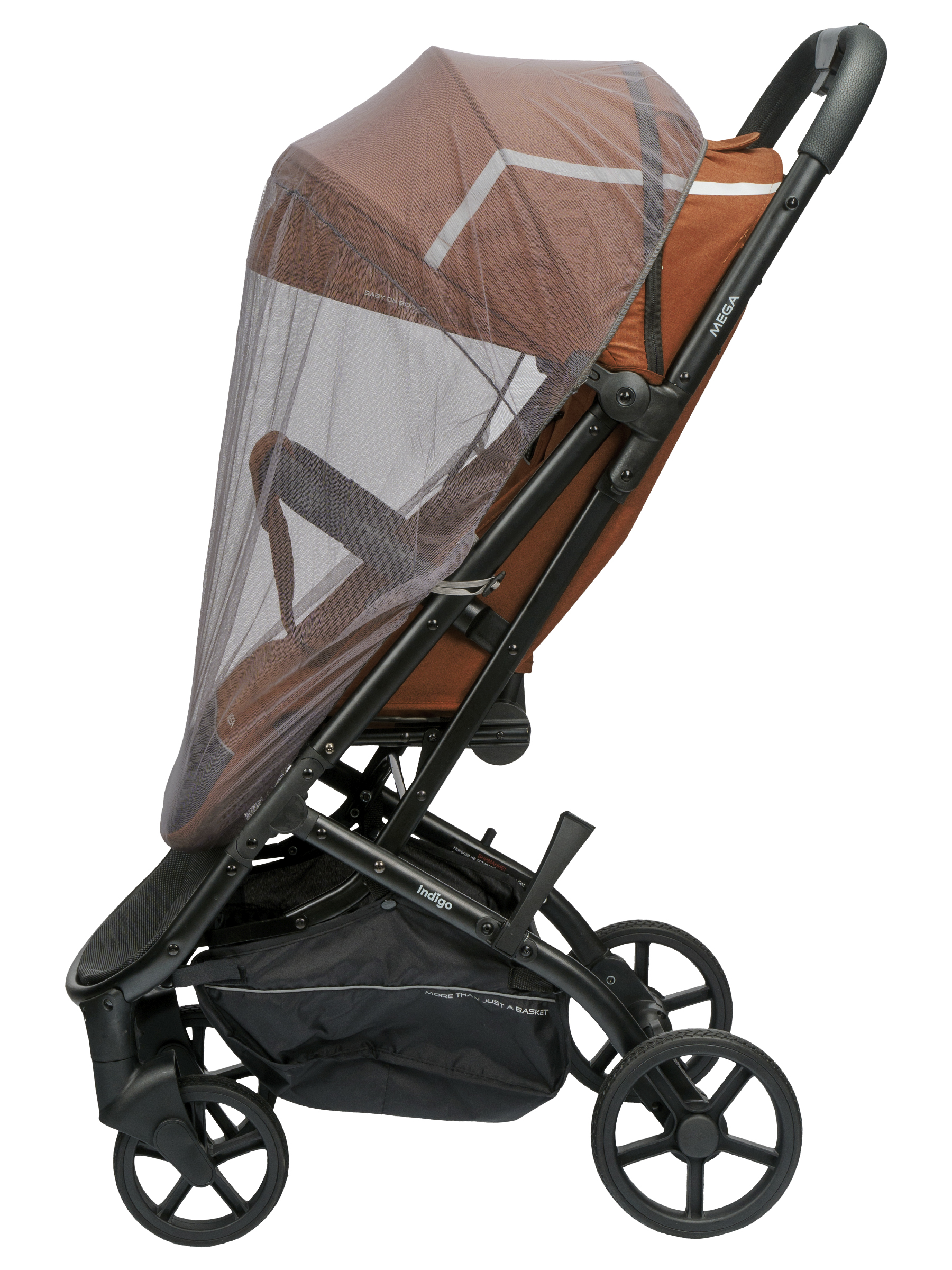 Коляска прогулочная Indigo Mega терракот - фото 16