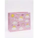 Пакет ламинированный Дарите Счастье Милые облака XL 49 × 40 × 19 см
