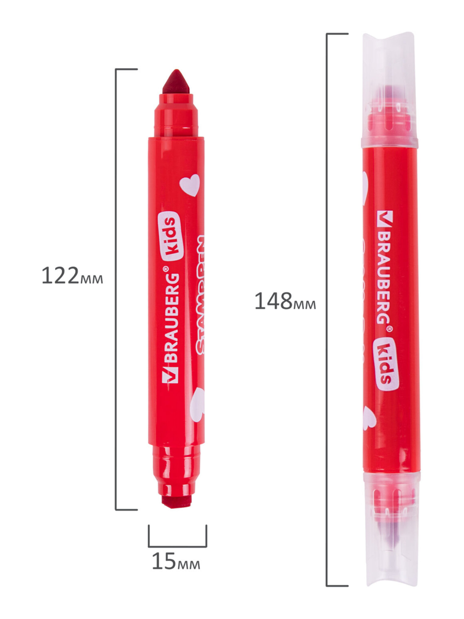 Фломастеры Brauberg двусторонние 8 шт. - фото 13