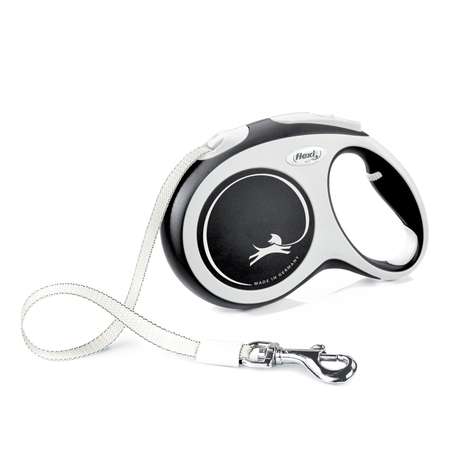 Рулетка для собак Flexi New Line Comfort L до 60кг 5м Серый-Черный