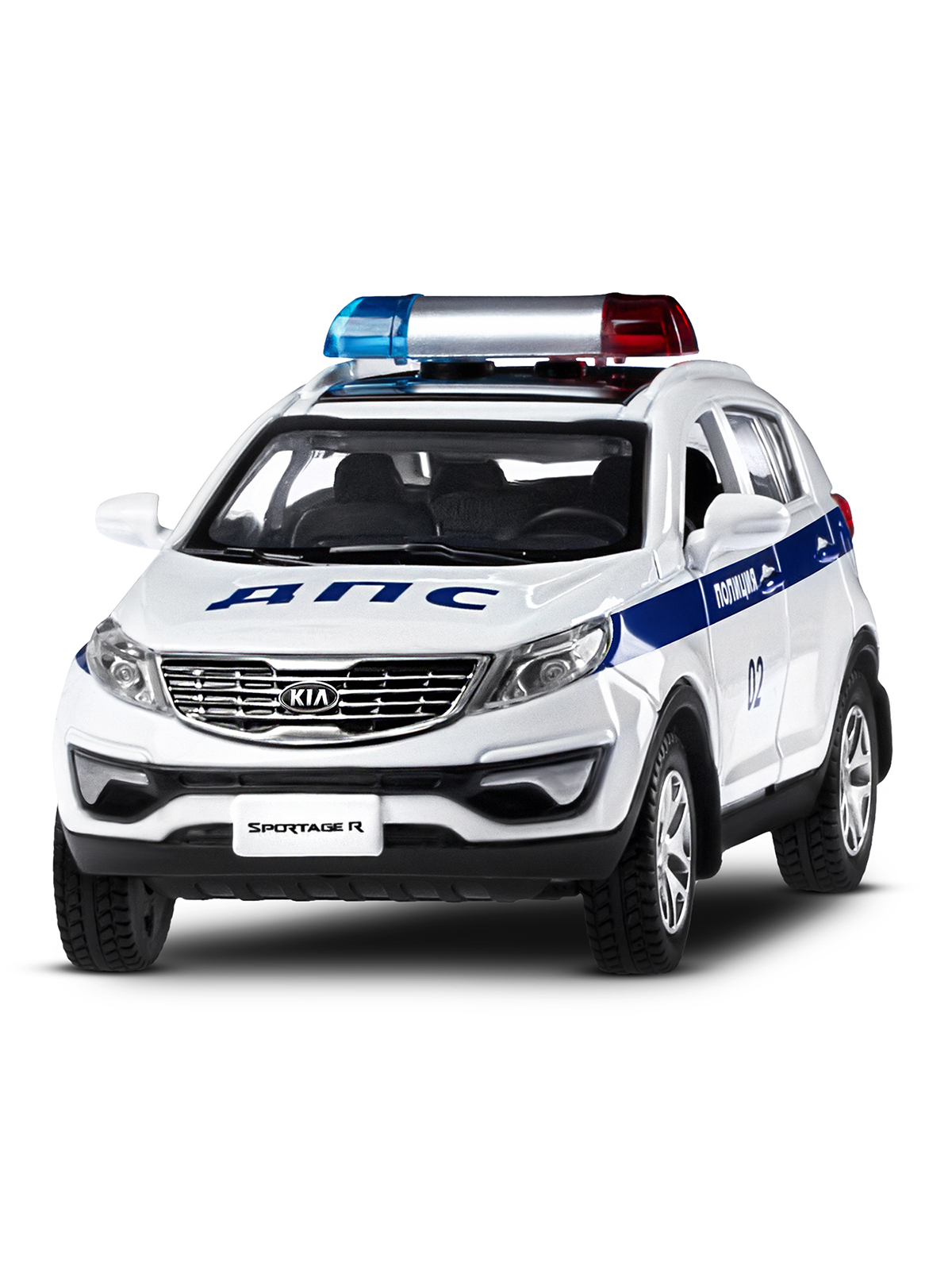 Полицейская машина АВТОпанорама KIA Sportage R 1:39 Полиция JB1251479 - фото 10