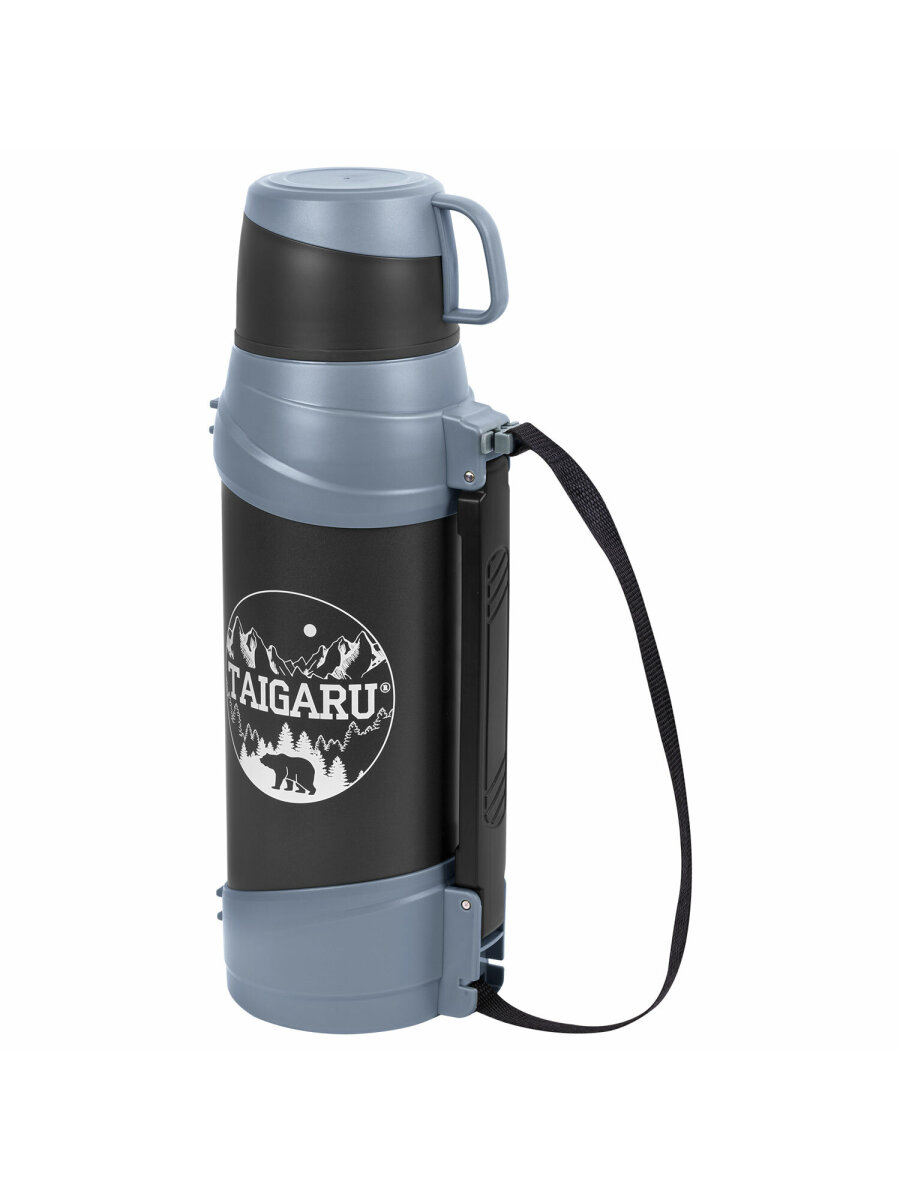 Термос TAIGARU для чая и кофе 2 л широкое горло 2 кружки походный набор - фото 17