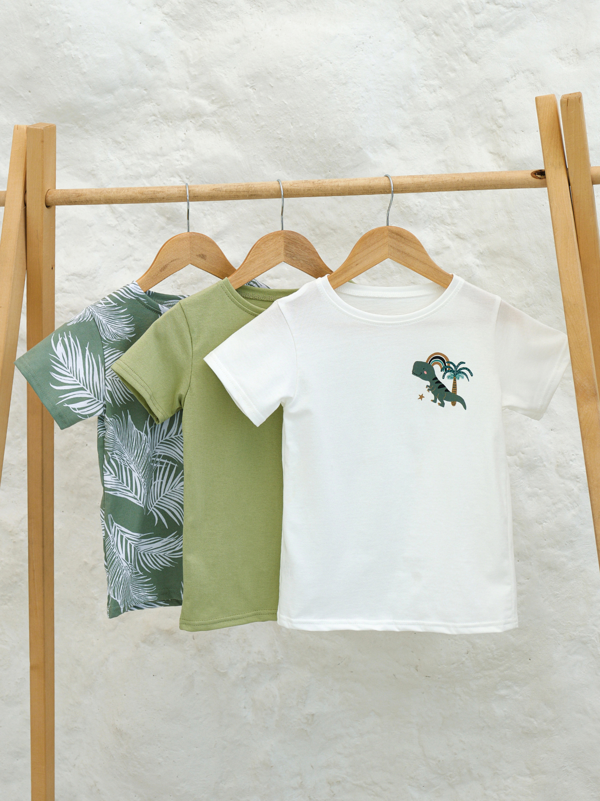 Футболка 3 шт Jelly Whale S23T03-3-Plm-Mnt-Crm - фото 1