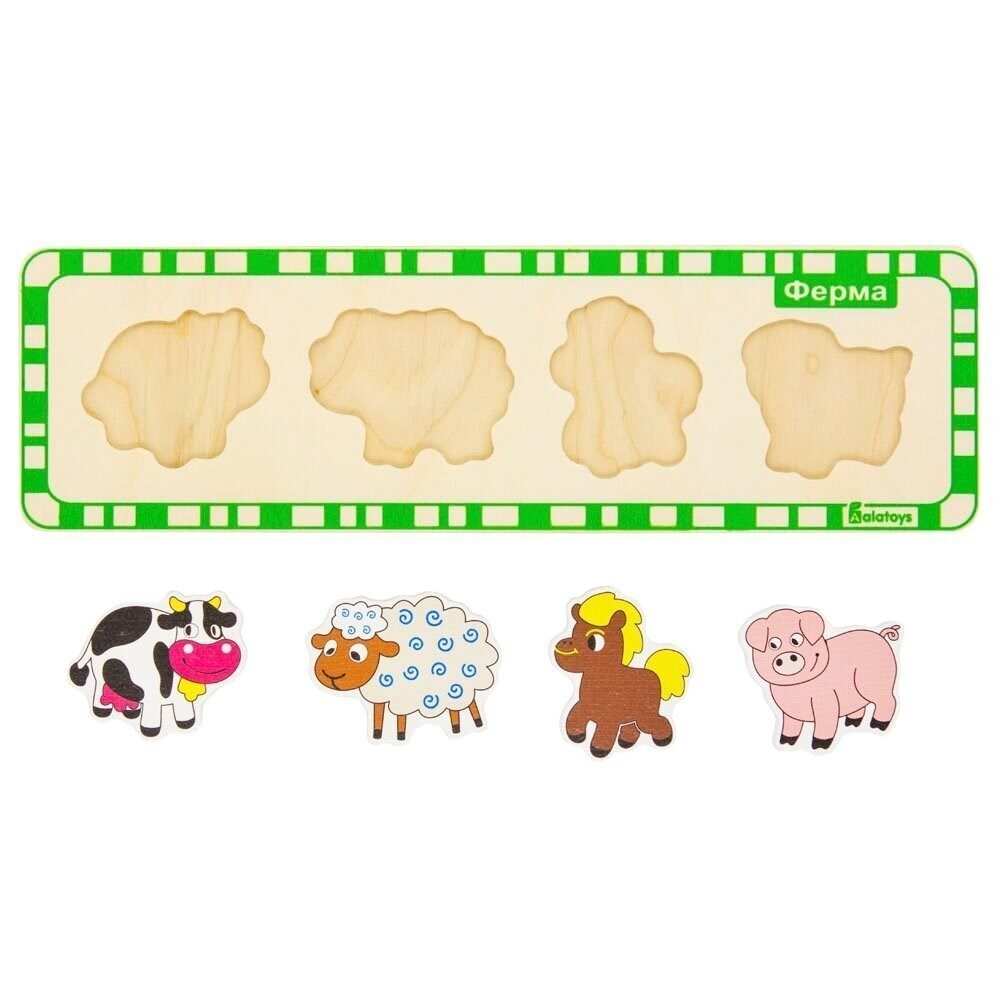 Игрушка Alatoys пазл Ферма - фото 2