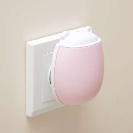 Ночник LED RISALUX «Ушки» 1Вт бело-розовый 7х5х8 см
