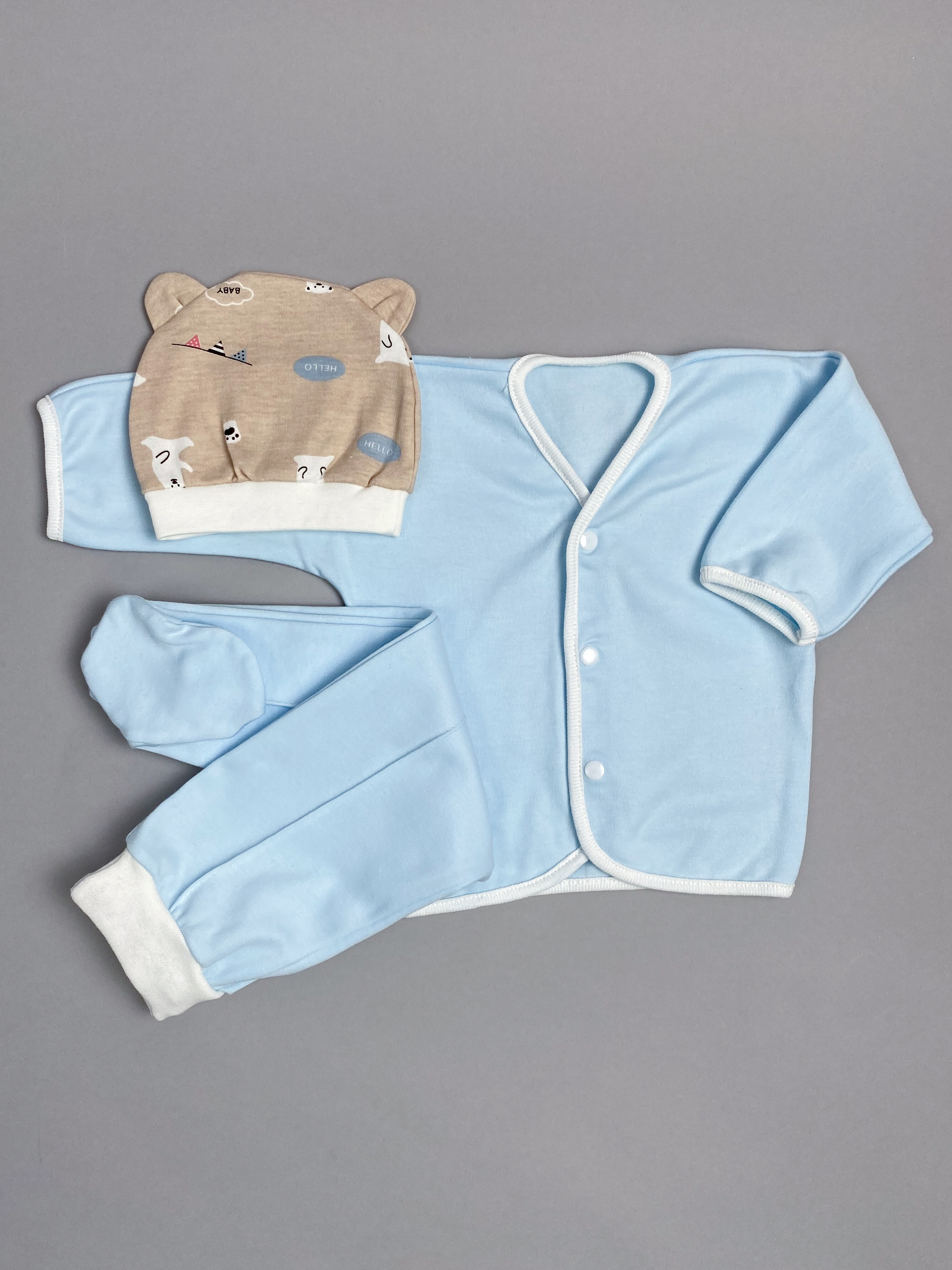 Кофточка с ползунками и шапочкой Clariss ЦБ-00001486 - фото 1