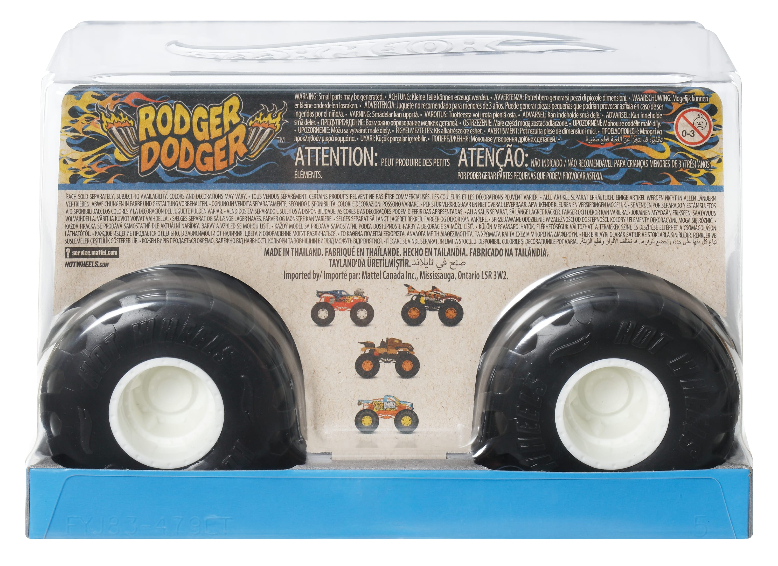 Монстр-трак Hot Wheels Monster Trucks 1:24 FYJ83/JCC96 - фото 5