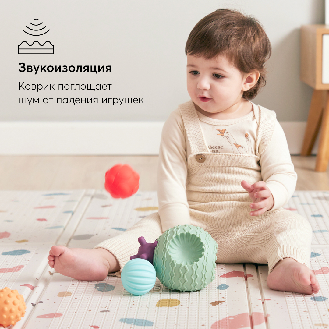 Детский складной коврик Happy Baby 145 x 195 см - фото 7
