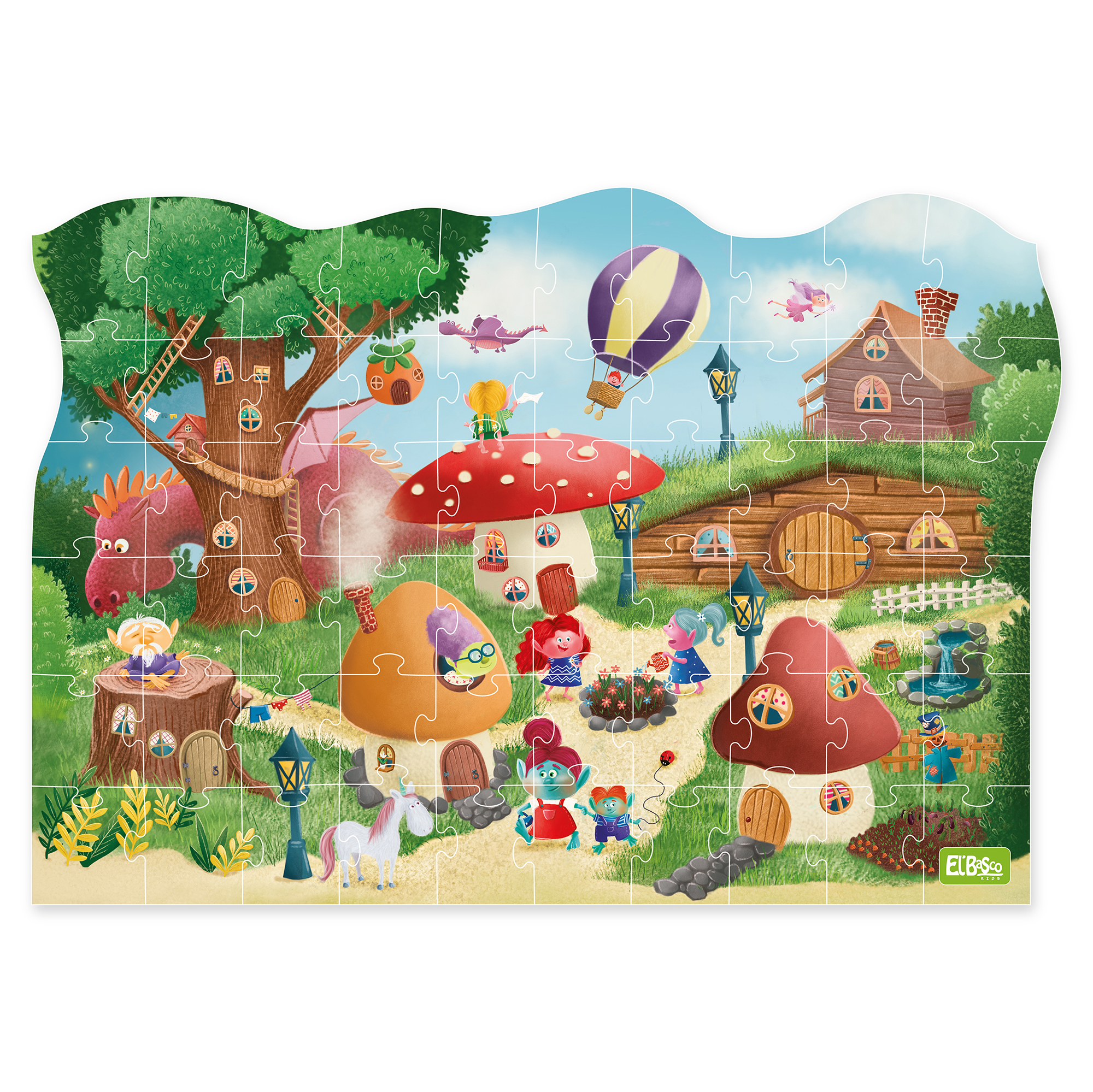 Пазл El BascoKids Деревня троллей классический - фото 2