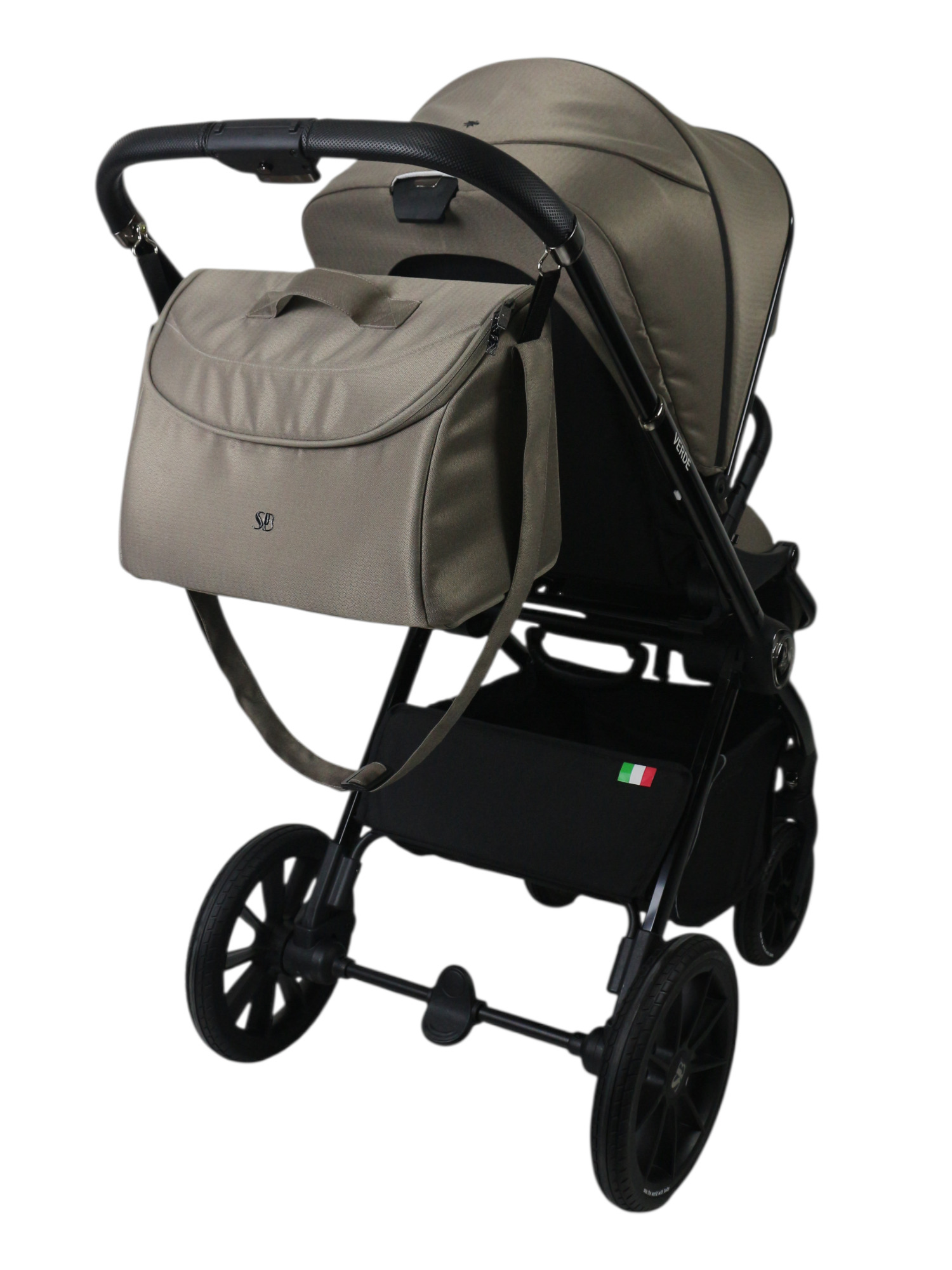 Коляска 3в1 Sweet Baby Verde Beige (Black Glossy) бежевый - фото 3