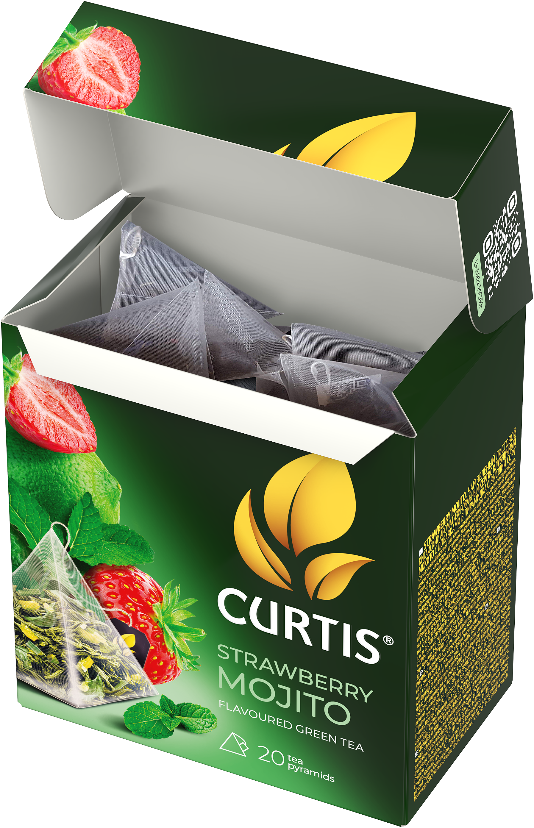Чай в пирамидках Curtis Strawberry Mojito - фото 8