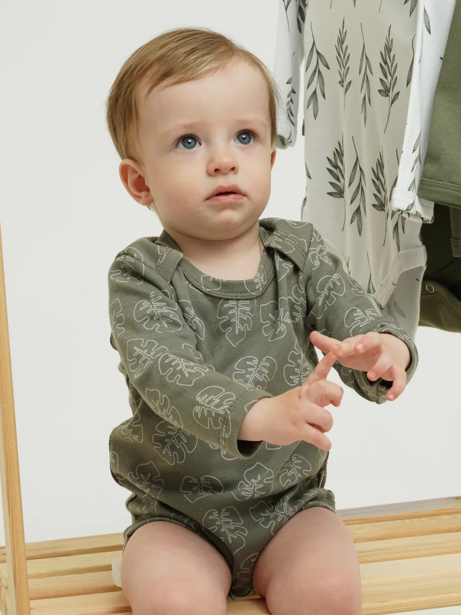 Боди 3 шт Супер Пупс нбр/3пр/боди/SK20хакилисточкиветочки - фото 17