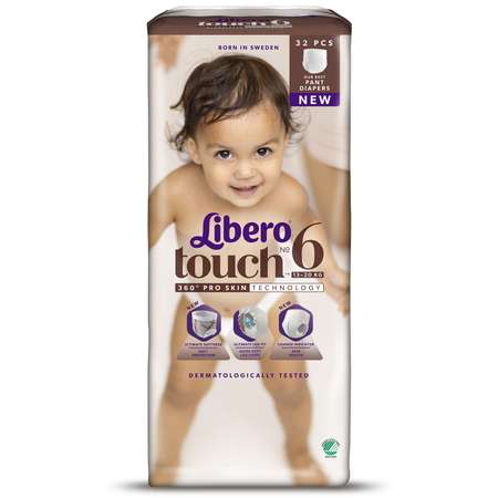 Трусики Libero 6 (13-20 кг) 32 шт.