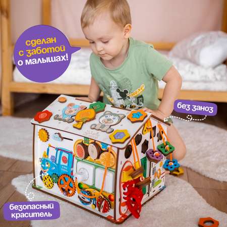 Игрушка Evotoys бизиборд Смайлики