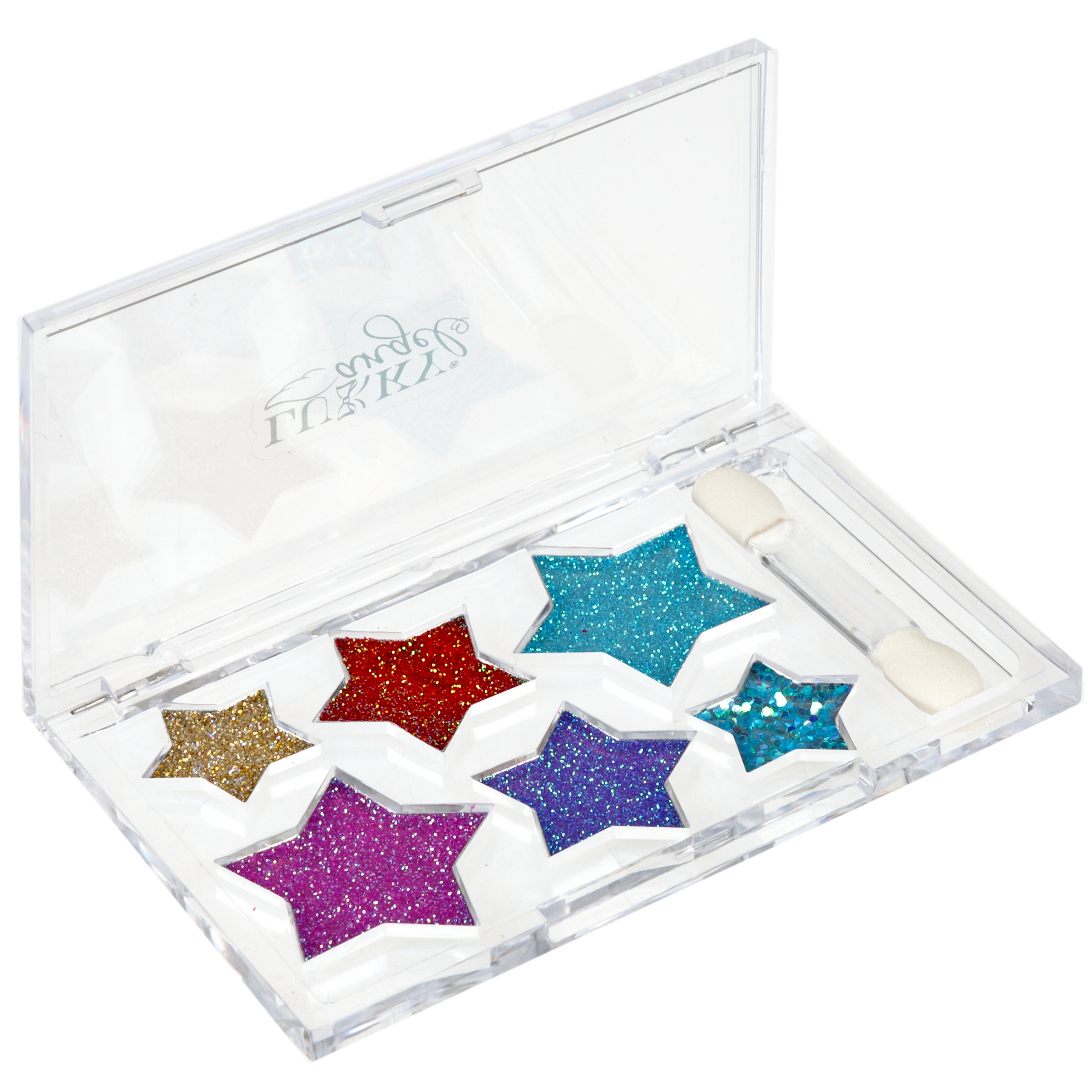 Тени для век LUKKY Angel с блёстками палетка Звездочки 6 цветов с аппликатором 5,4 г - фото 6