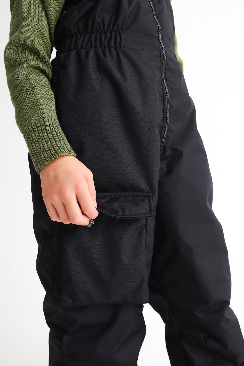 Полукомбинезон MINIDINO MDW1-IW002/0Полукомбинезон спортивный зимний Асимметрия черный - фото 2