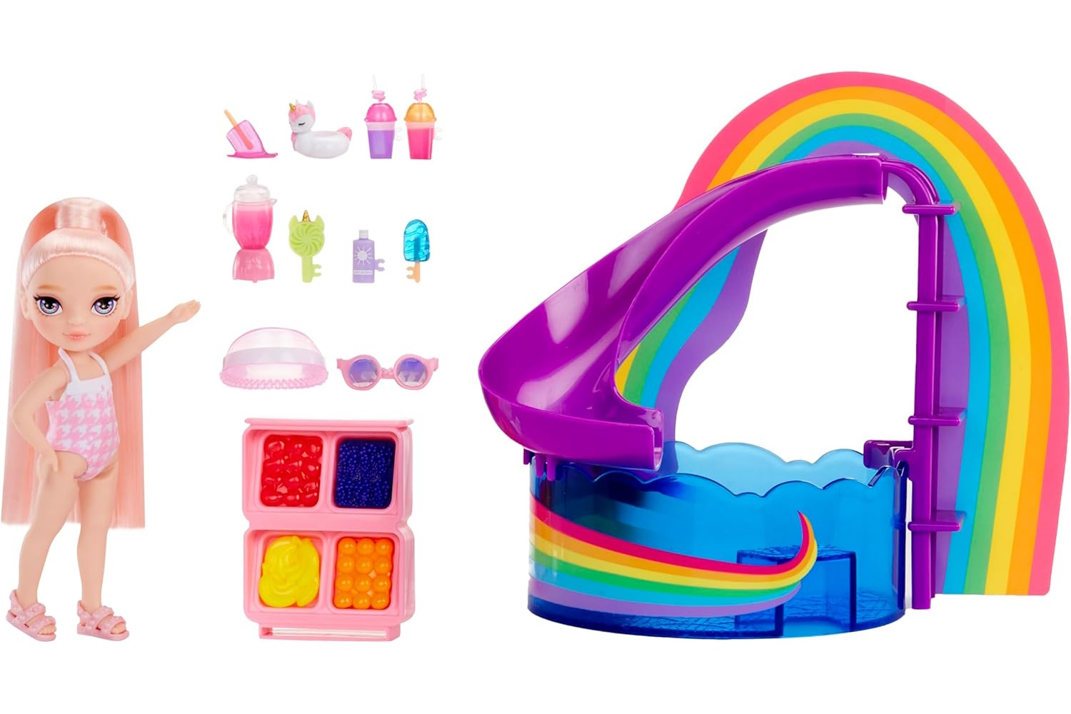 Кукла мини Rainbow High Littles Pool Day with Blush 522249EUC - фото 3