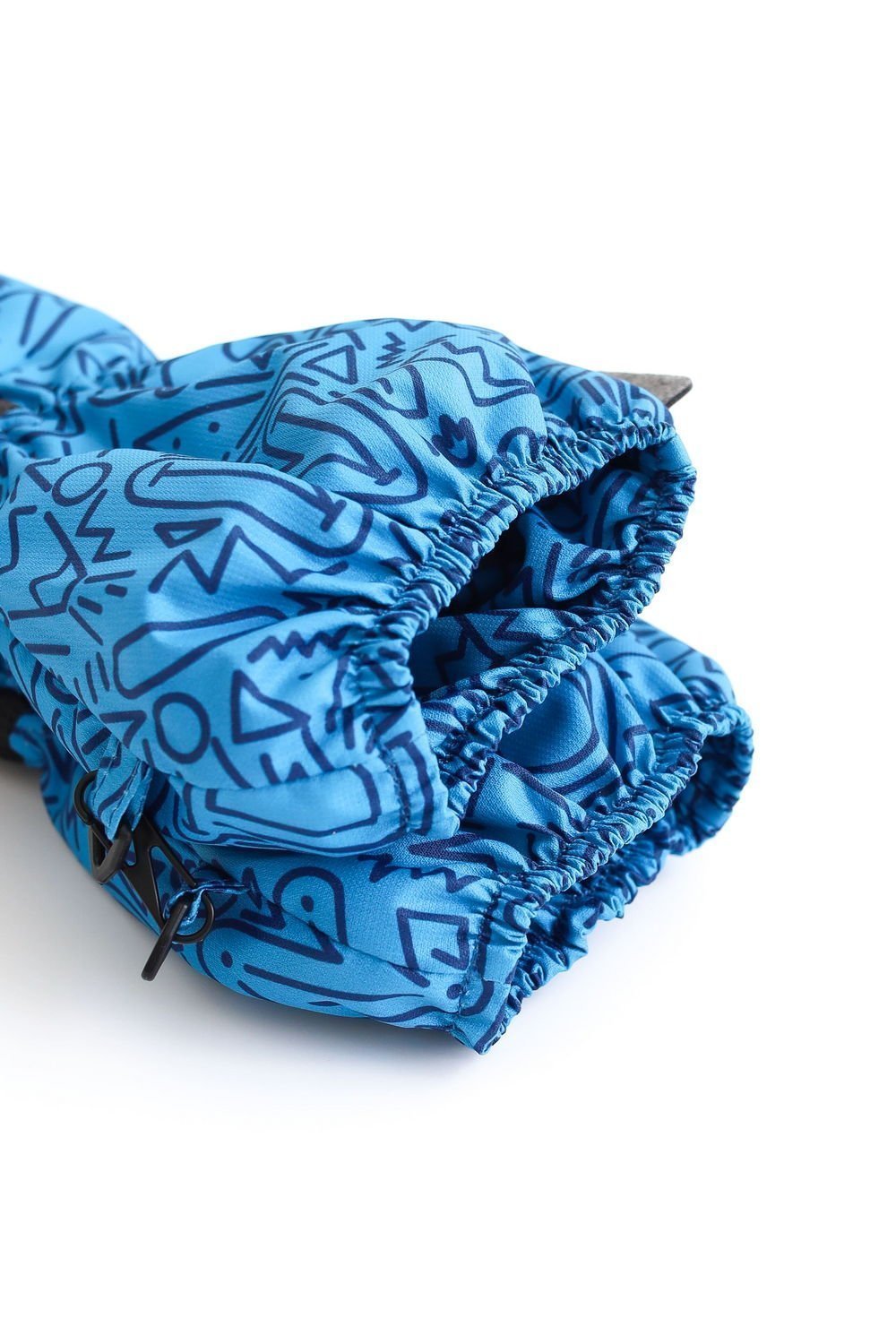 Краги MINIDINO А-РУК-003Краги зима принт Дудл лазурь/черный Е2 - фото 5