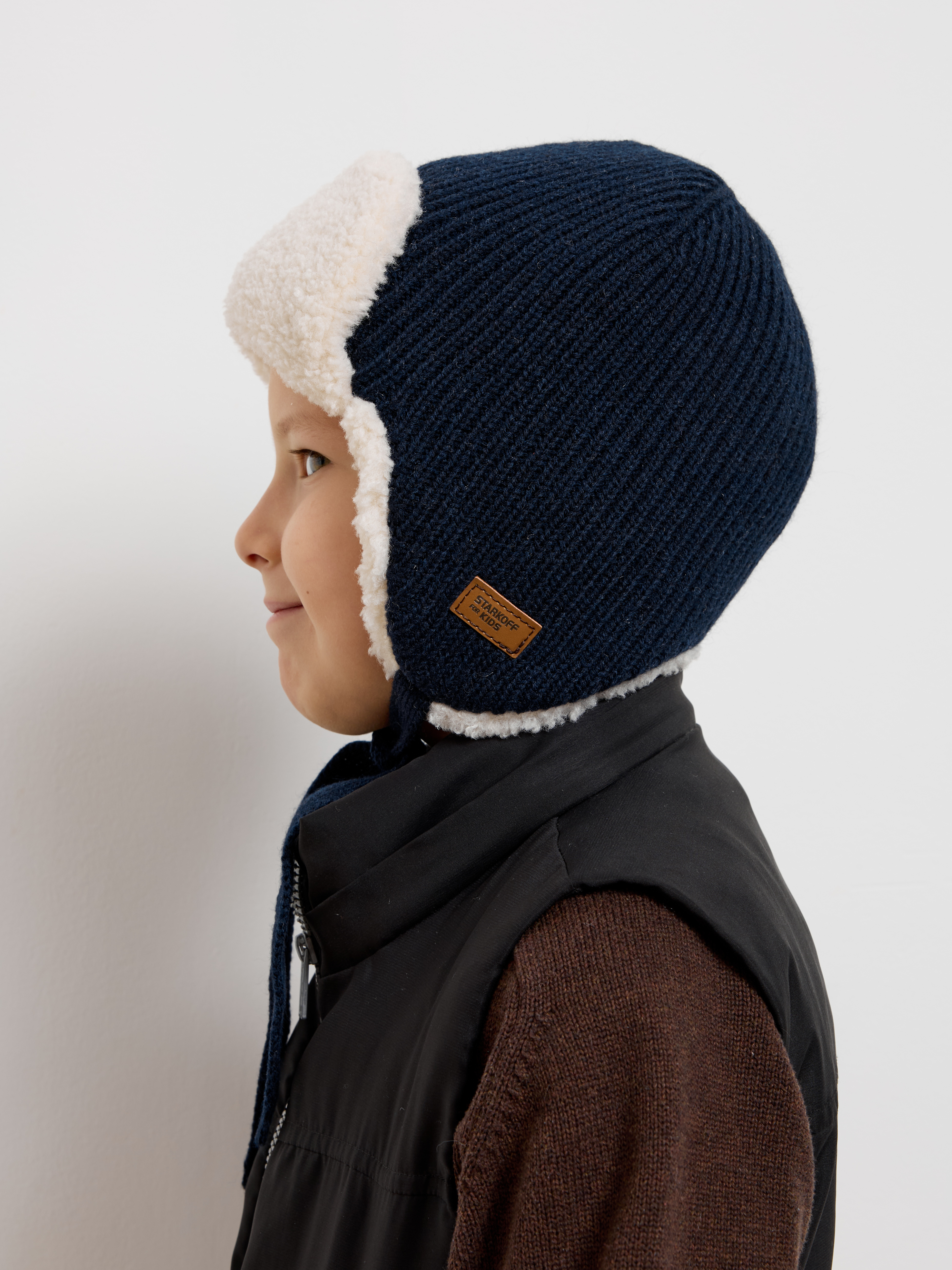 Шапка-ушанка Starkoff Kids Д301109 - фото 3
