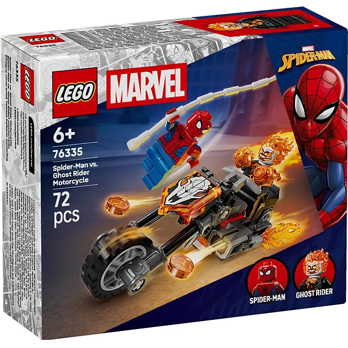 Конструктор LEGO Marvel Super Heroes Мотоцикл Человека-паука 72 дет. - фото 6