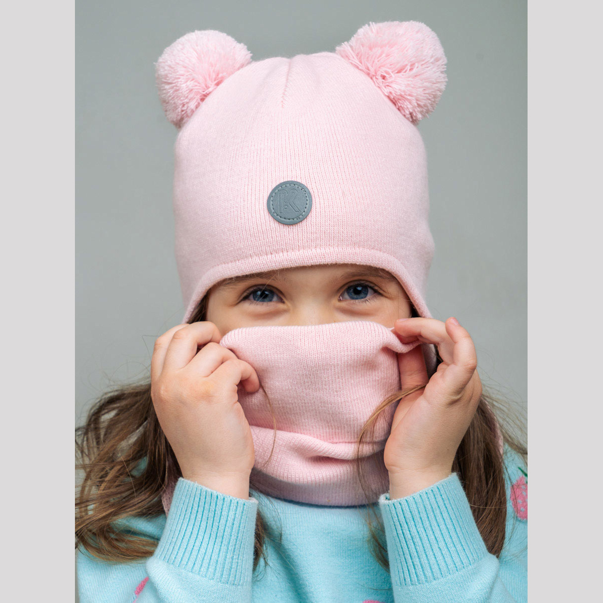 Шапка и снуд ПриКиндер U-Sp22529 Цвет: Розовый - фото 15