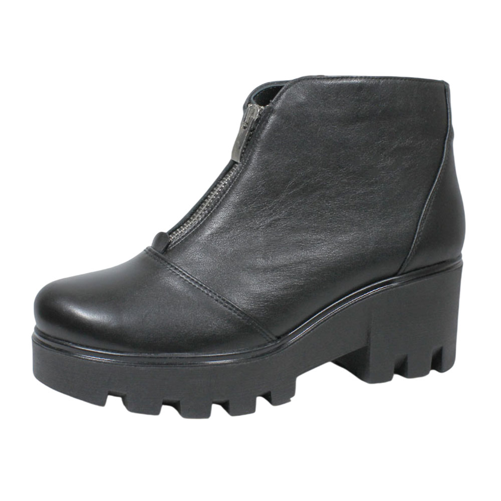 Полусапоги Europen 1671Б-SV EUROPEN Полусапоги женские,черный кожа - фото 1