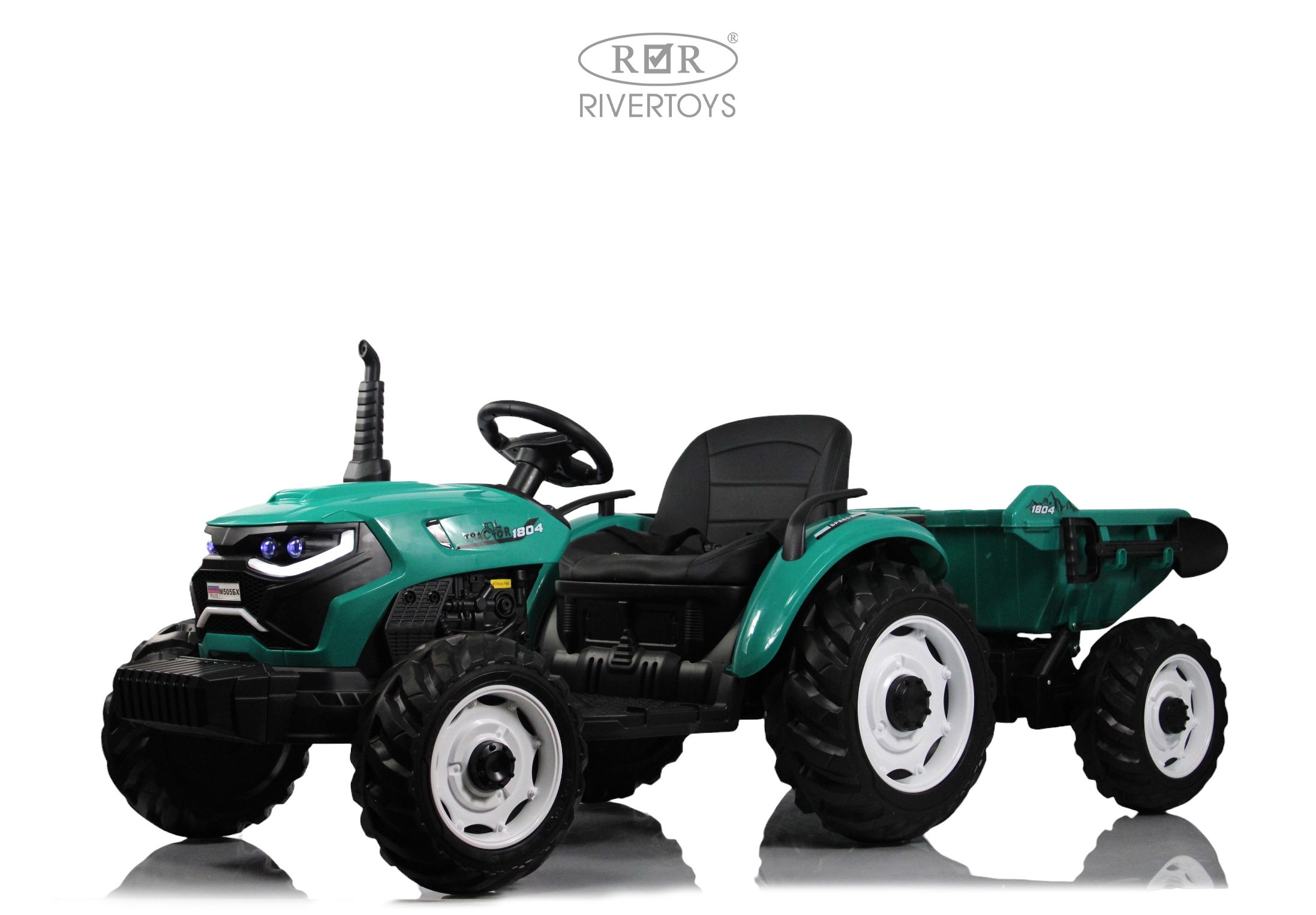 Электромобиль RIVERTOYS М505БХ-GREEN С пультом ДУ - фото 1