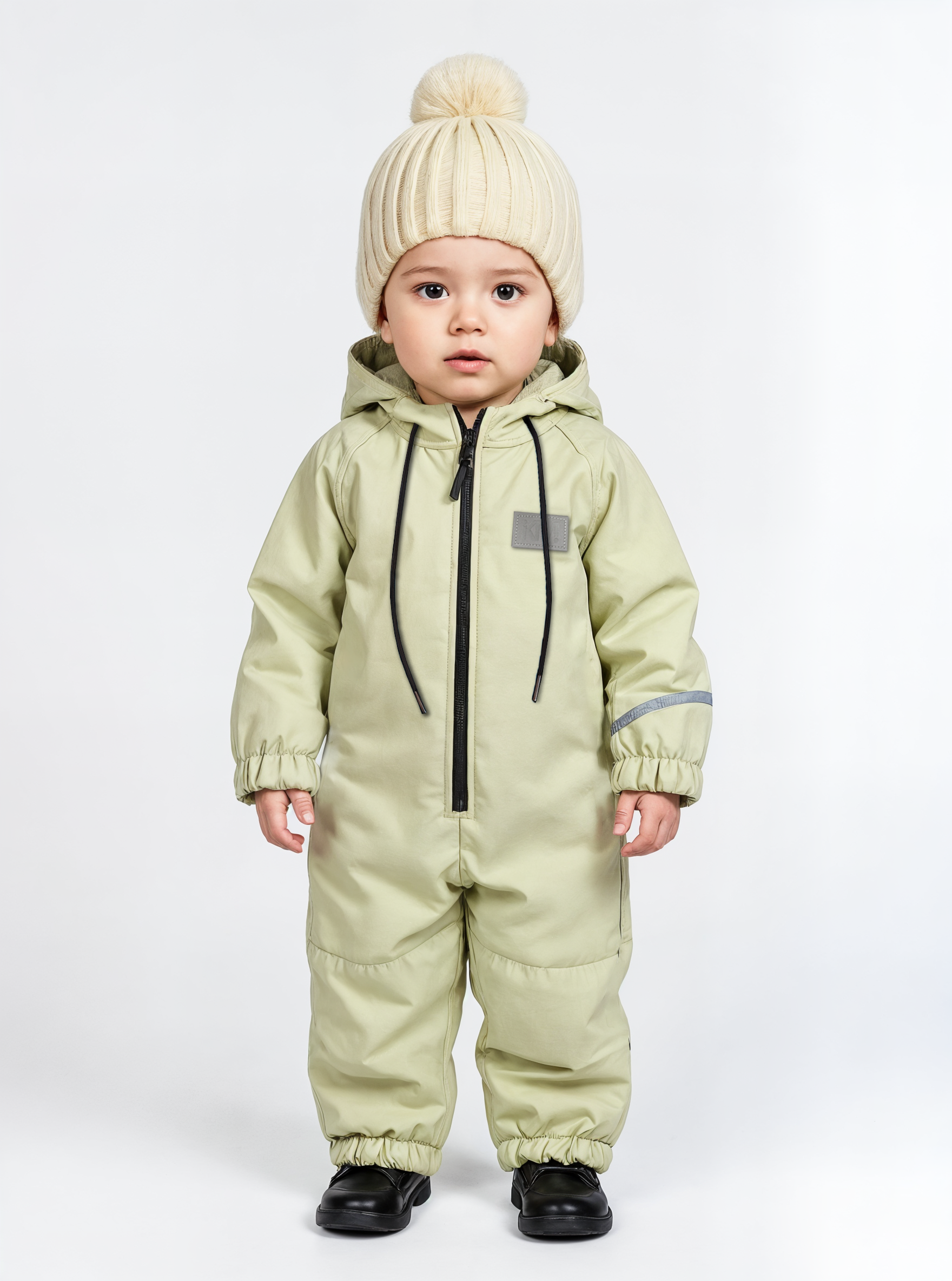 Комбинезон KiMMi Baby Кб-150830-043 серо-бежевый - фото 2