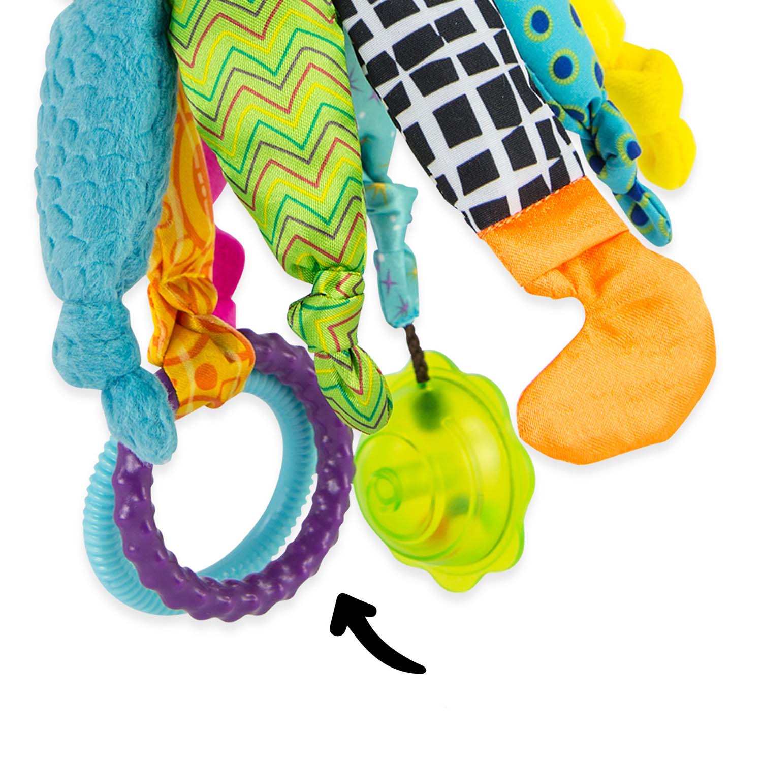 Игрушка Lamaze подвеска Капитан кальмар с подвесом - фото 3