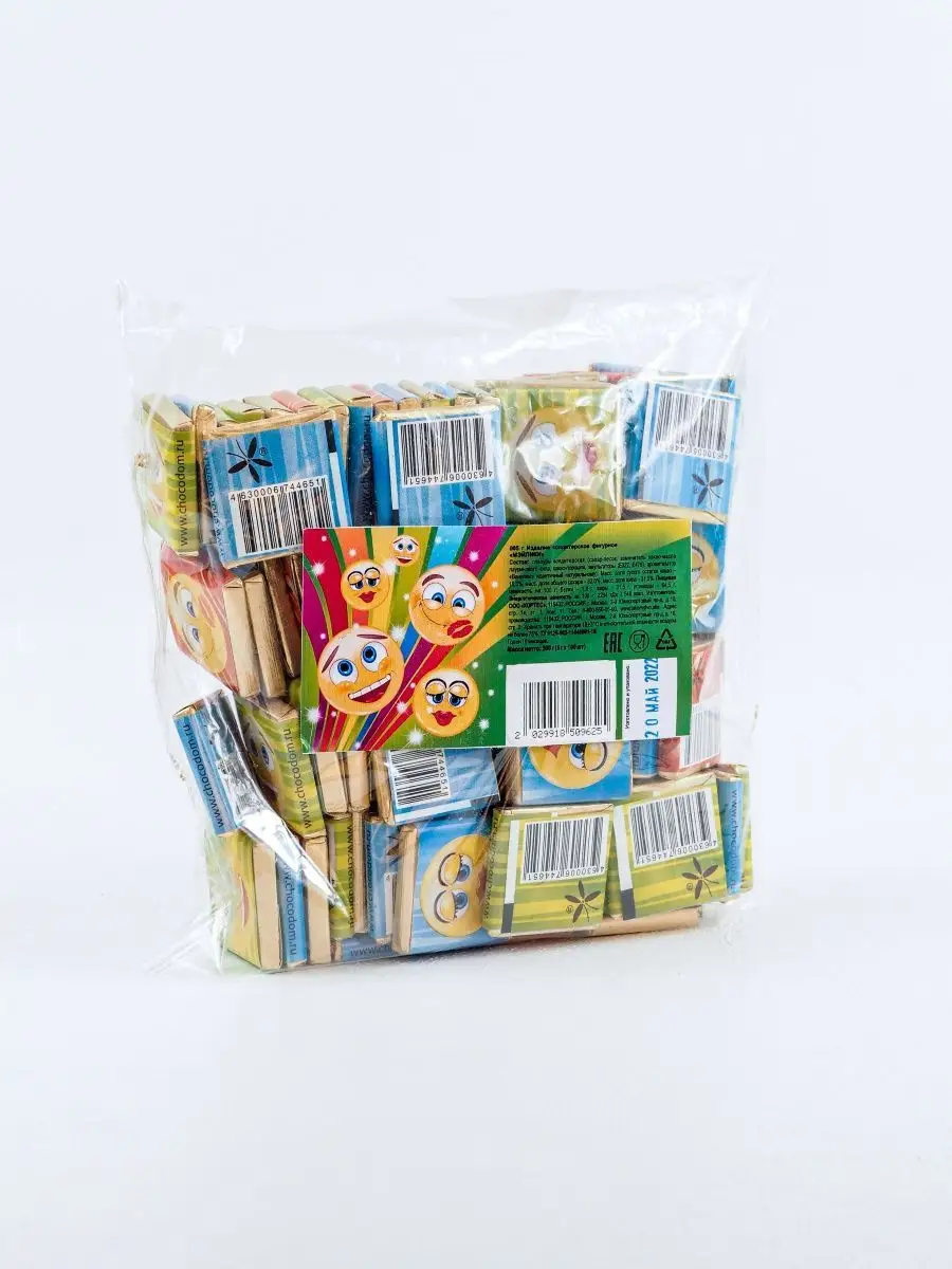 Маленькие шоколадки KORTEZ Веселые Мэйлики 100 шт 5г глазурь - фото 7