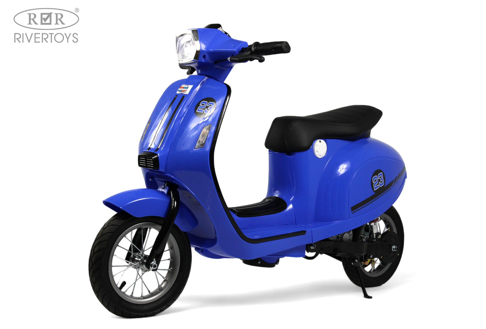 Электромотоцикл RIVERTOYS A111AA-MOTO-BLUE - фото 1