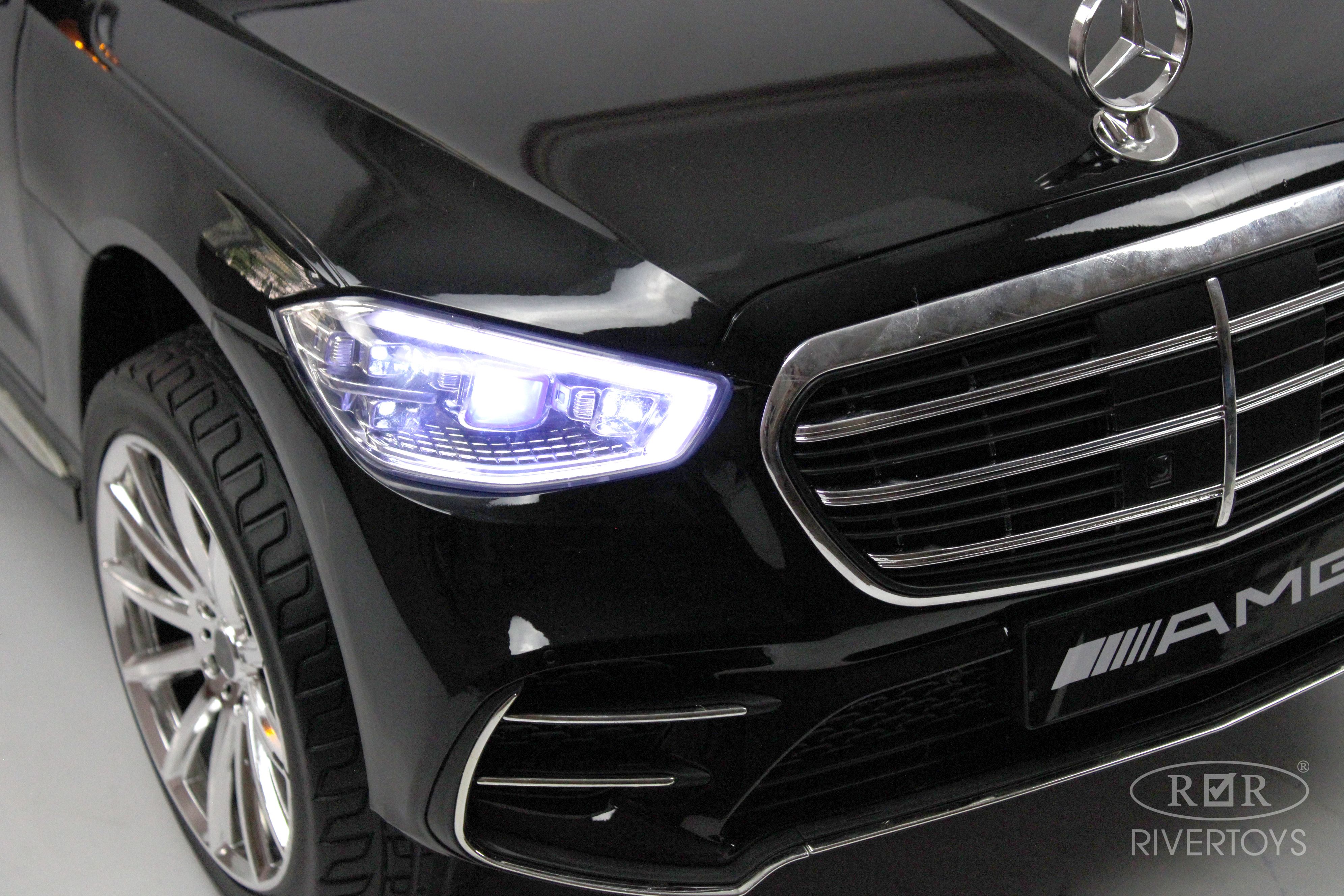 Электромобиль RIVERTOYS Mercedes М333БХ-BLACK-GLANEC С пультом ДУ - фото 20