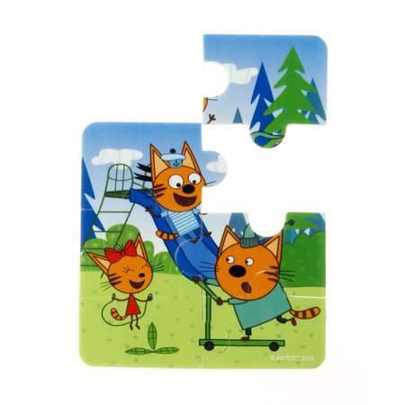 Ластик Kinderline Три кота 6 шт.