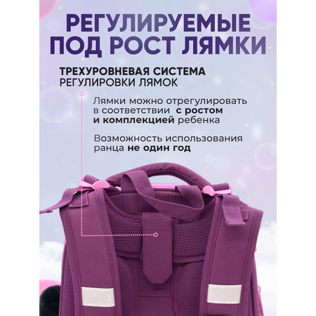 Ранец ПАНДАРОГ Сиреневая кошка
