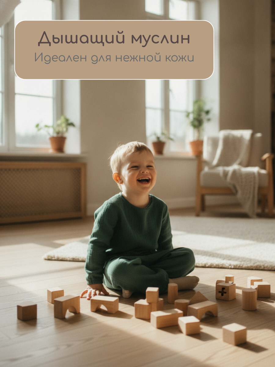 Брюки КВАРК лук муслиновые1 - фото 18