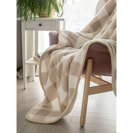 Плед DeNASTIA Уютный 150x200 бежевый T040191