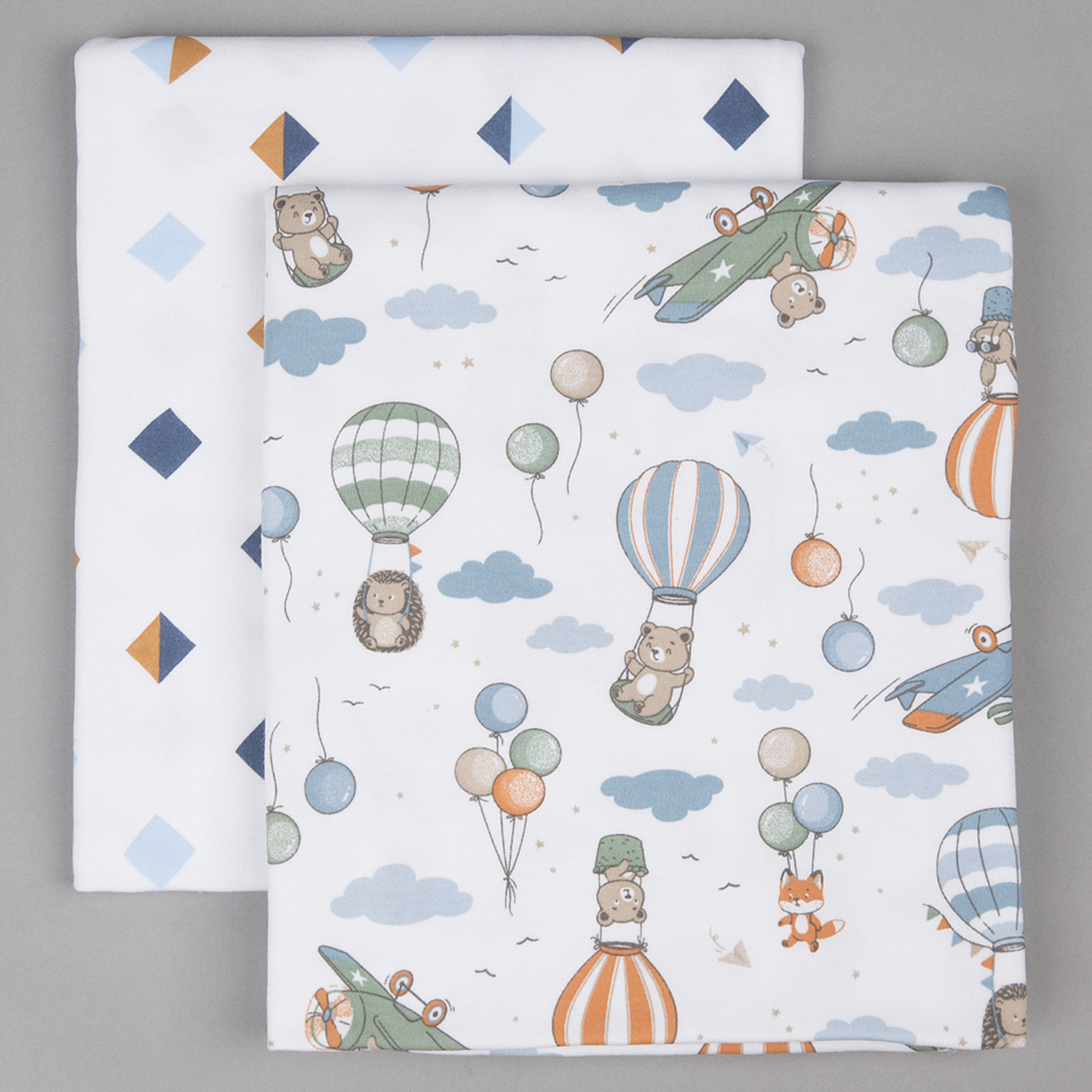 Пелёнка inlovery трикотаж 85х100 см 2 шт. - фото 1