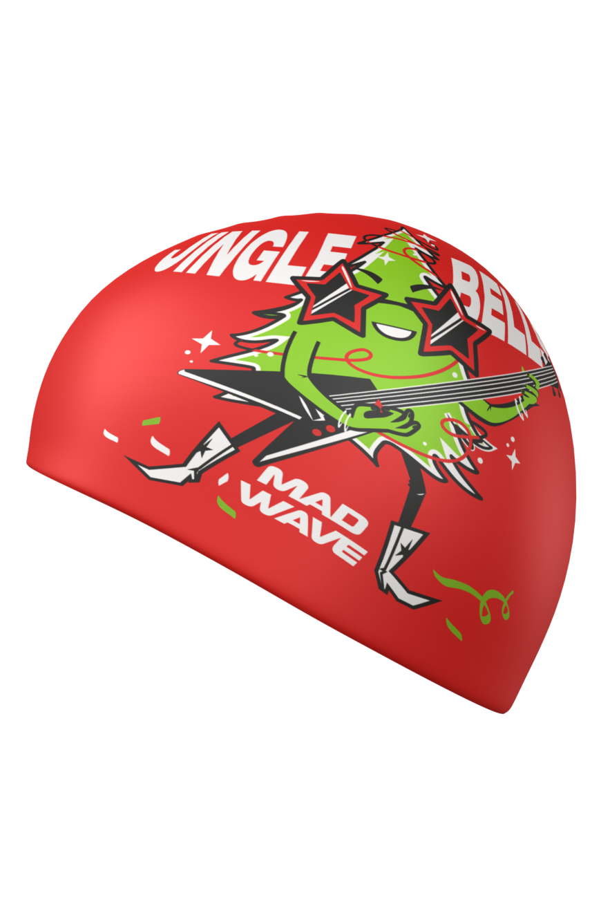 Шапочка в бассейн Mad Wave Happy New Year - фото 3