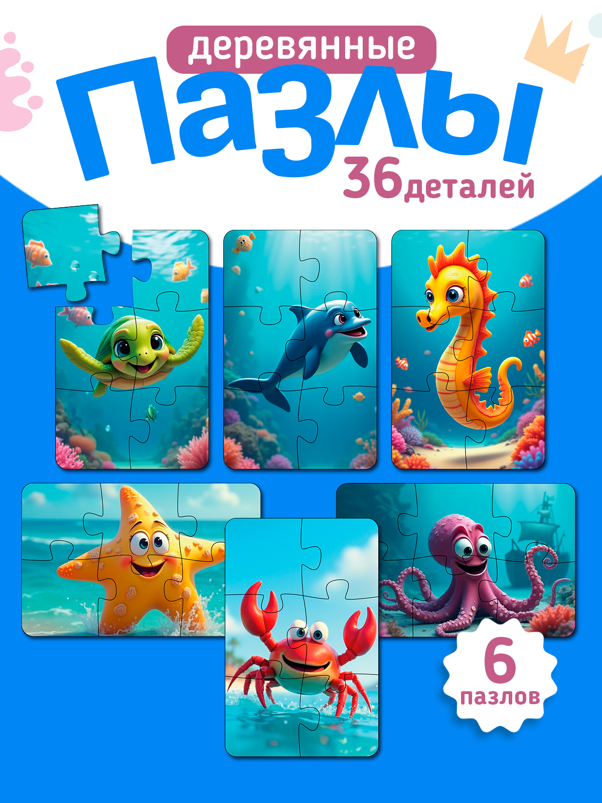 Пазл AXLER деревянный - фото 1