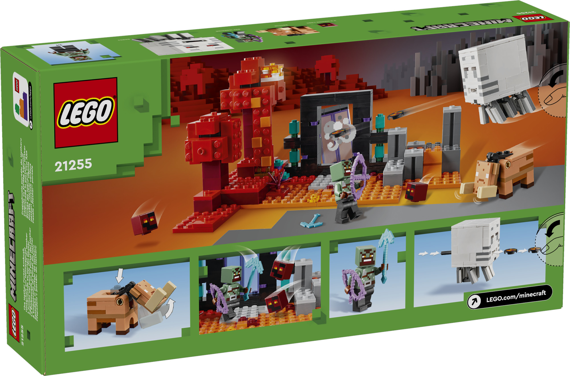 Конструктор LEGO Minecraft Засада на нижнем портале 352 дет. - фото 9