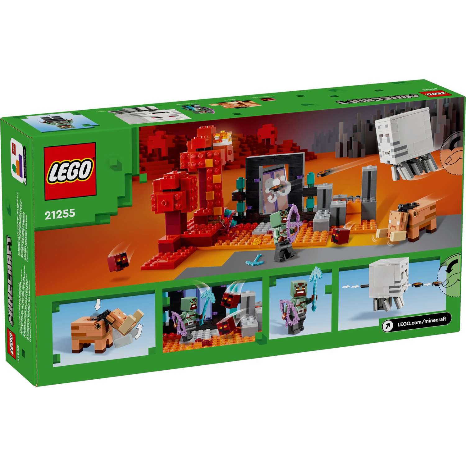 Конструктор LEGO Minecraft Засада на нижнем портале 352 дет. - фото 9