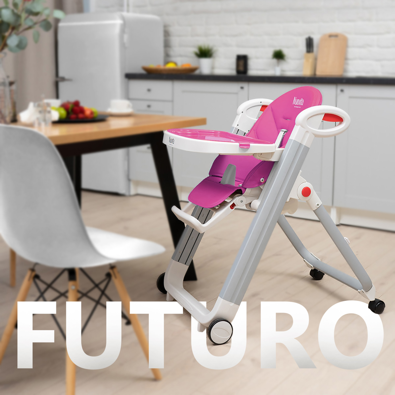 Стульчик для кормления Nuovita Futuro Bianco классический - фото 7