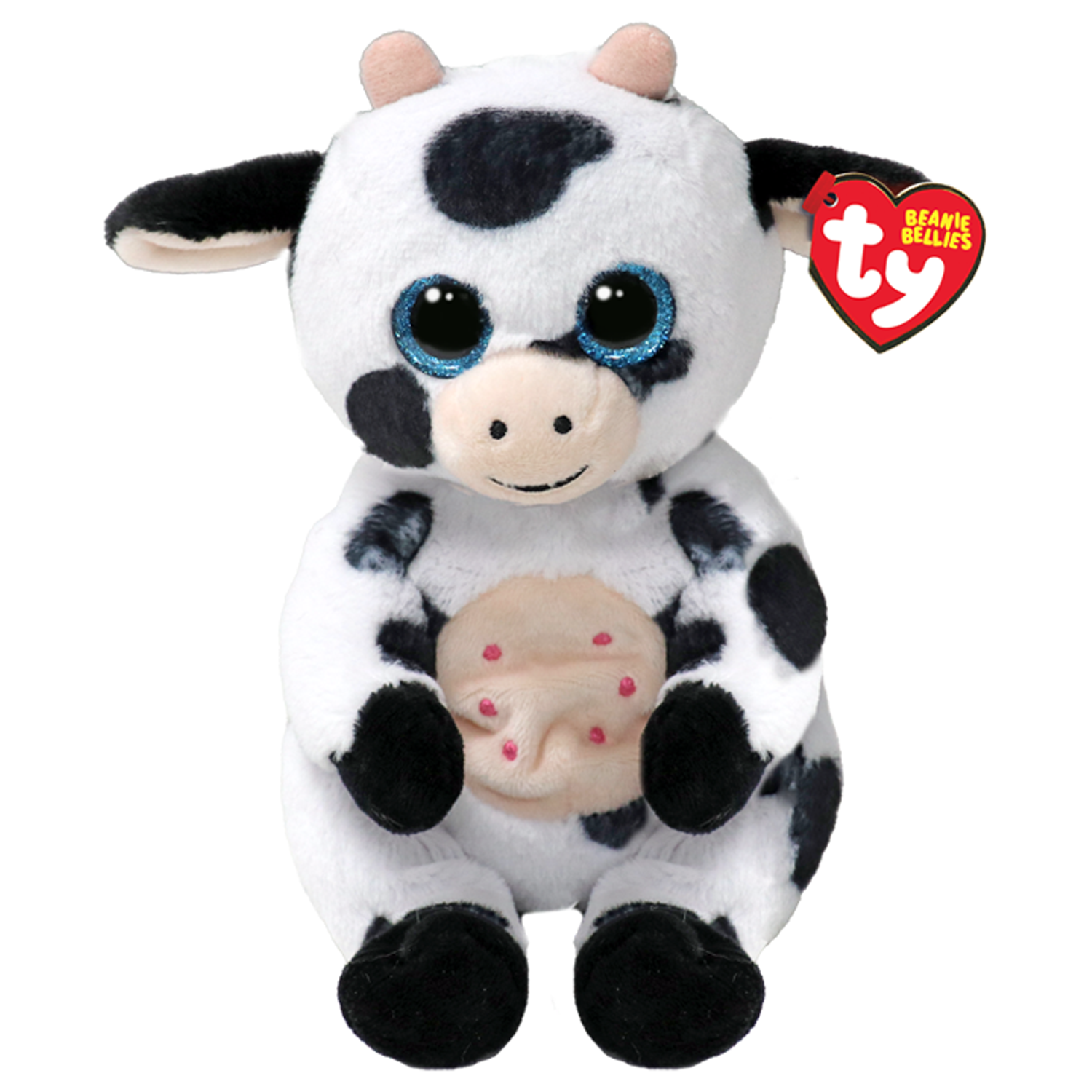 Игрушка мягкая TY Хердли корова 15см 41287 - фото 1