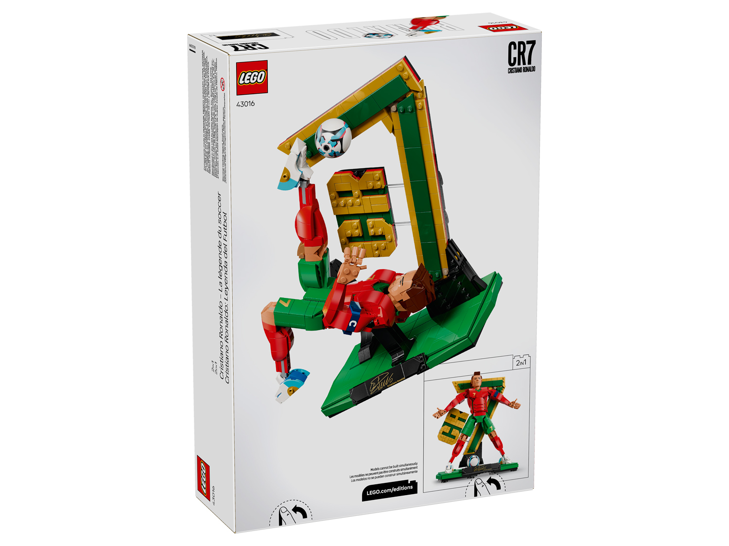 Конструктор LEGO Editions Фигурка Криштиану Роналду 854 дет. - фото 6
