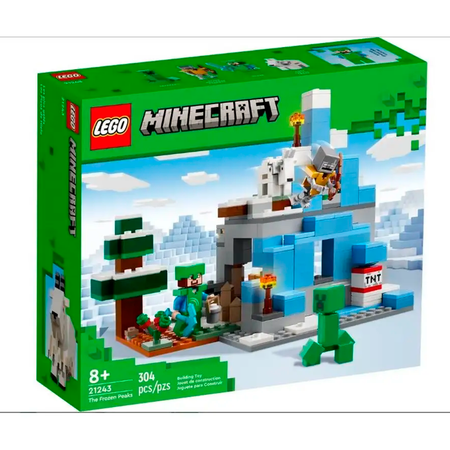 Конструктор LEGO Minecraft Ледяные вершины блочный